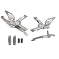 Adjustable Rearset for BMW S1000RR (2019–2024) - Aluminum Grey