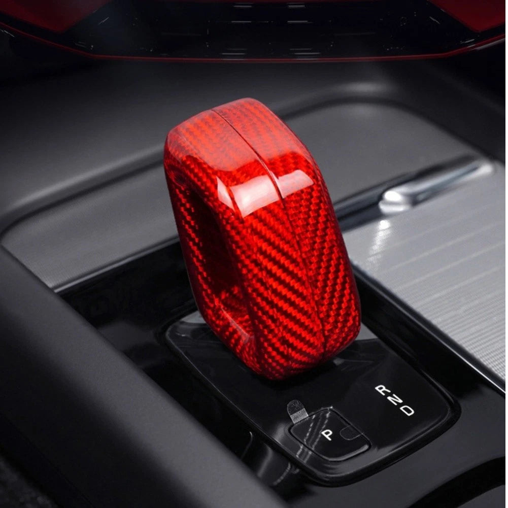 Carbon Fiber Shift Knob Cover for Volvo XC60 (2022–2026)