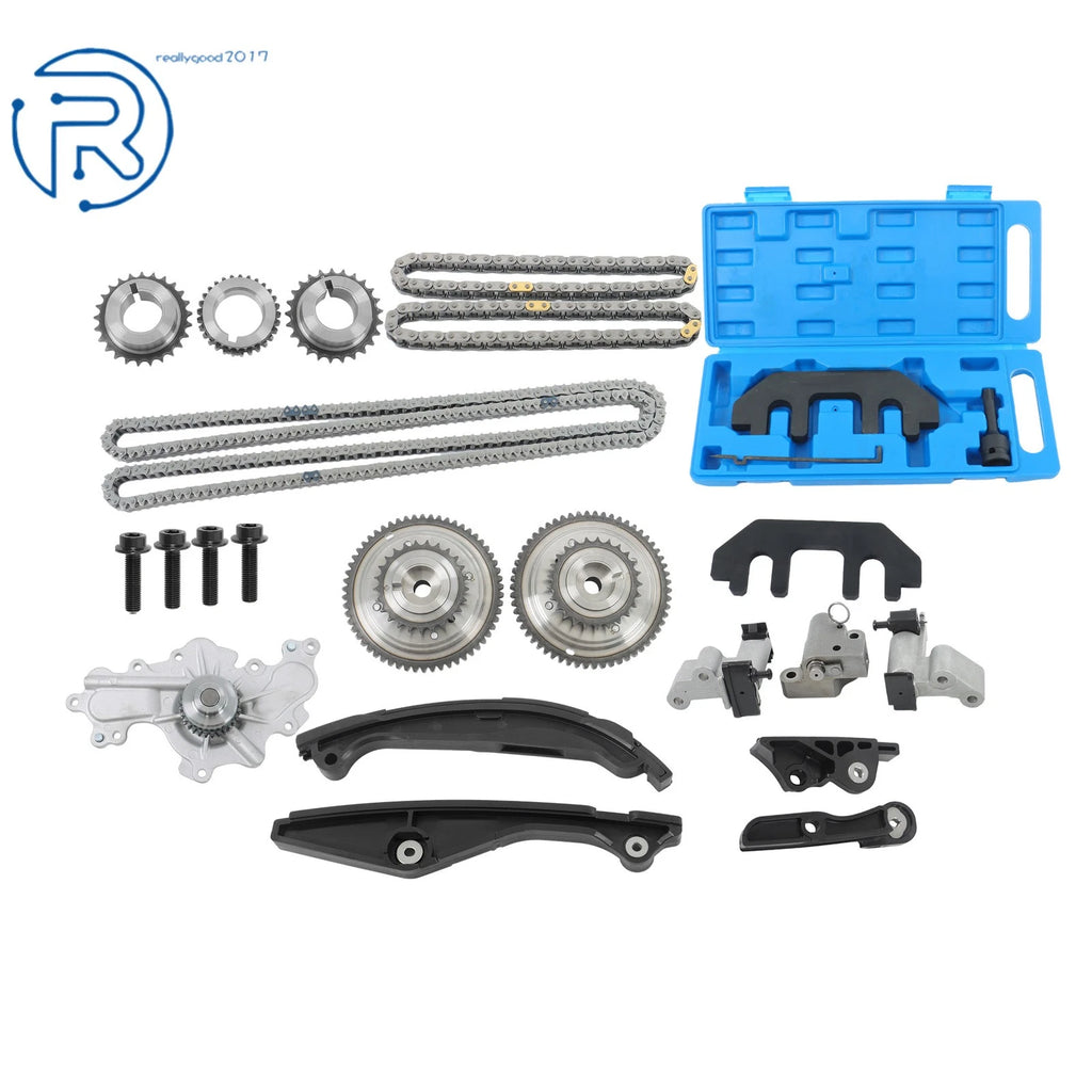 Timing Chain Kit with Water Pump & Cam Tool for Ford Lincoln Taurus Flex (2013–2019)