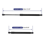 2X Tailgate Lift Support Struts Gas Spring No. 8K5827919 for Audi A4 Sedan (2009–2016)