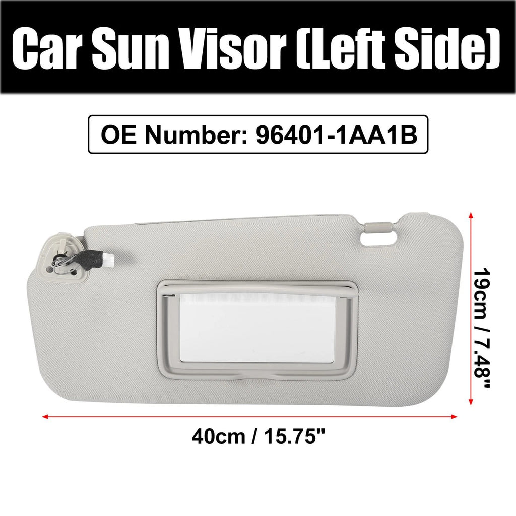Front Left Sun Visor with Light for Nissan Murano (2009–2014) 96401-1AA1B