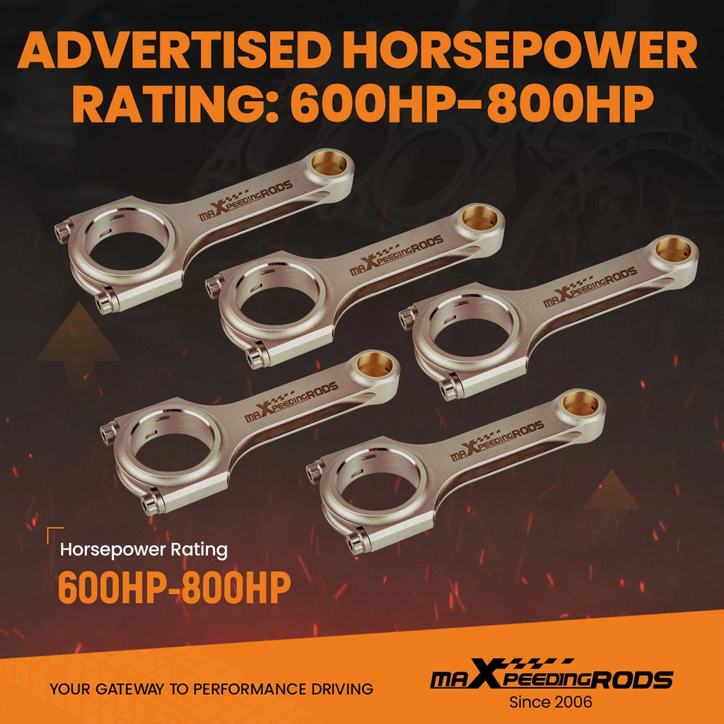5X H-Beam Connecting Rods for Audi RS 3 (2006-2012) 2.5L TFSI