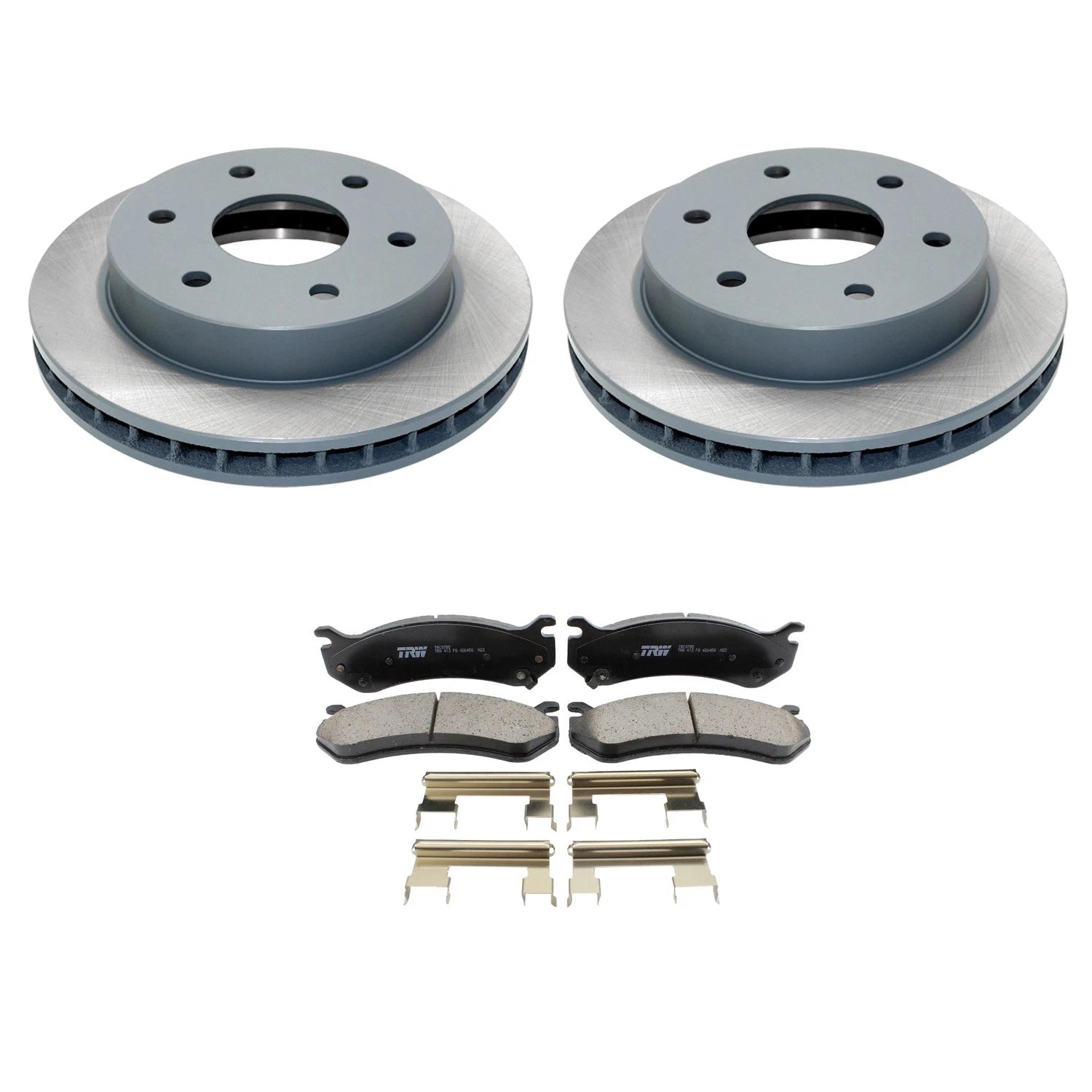 DuraGo Front Rotors & TRW Pro Ceramic Brake Pad Kit for Chevy Tahoe (2000)