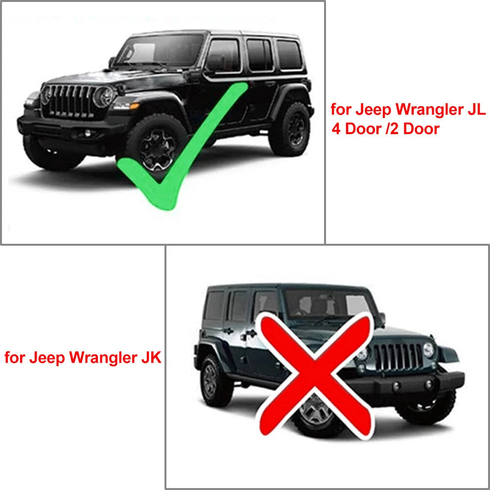 Tailgate Rear Window Glass Grab Handles for Jeep Wrangler JL (2018–2024)