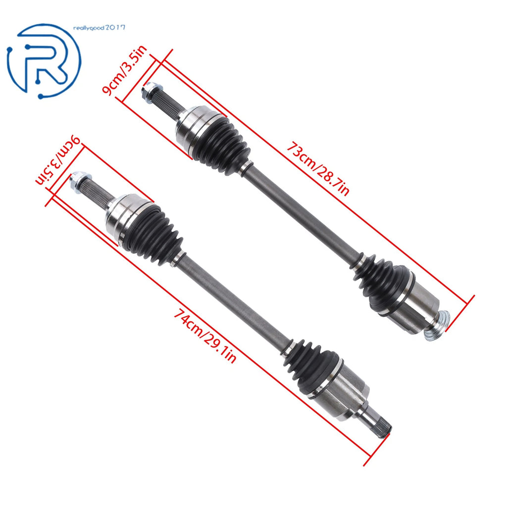 2X CV Axle Shafts for Acura MDX ZDX (2010–2013) V6 3.7L
