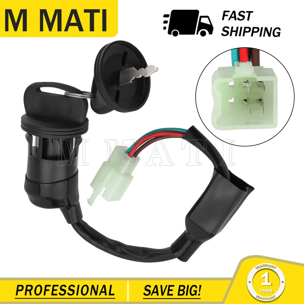 Ignition Switch & 2 Keys for Yamaha Grizzly 90 YFM90 (2019–2024) B8W-H2510-00-00