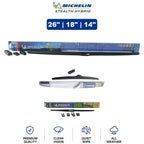 Set of 3 Wiper Blades for Ford (2010–2013) - Michelin Stealth Hybrid 26"/18"/14"