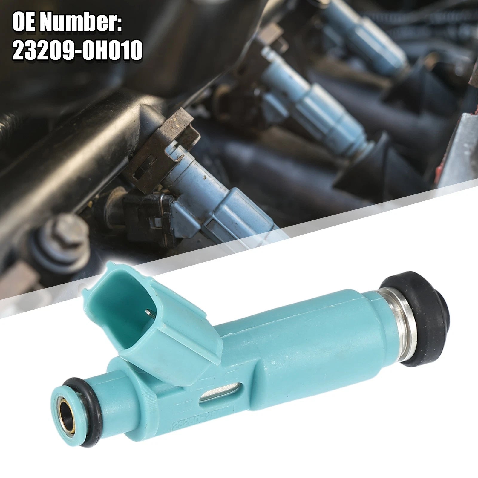 Set of 4 Fuel Injectors No. 23209-0H010 for Toyota Camry (2002–2004)