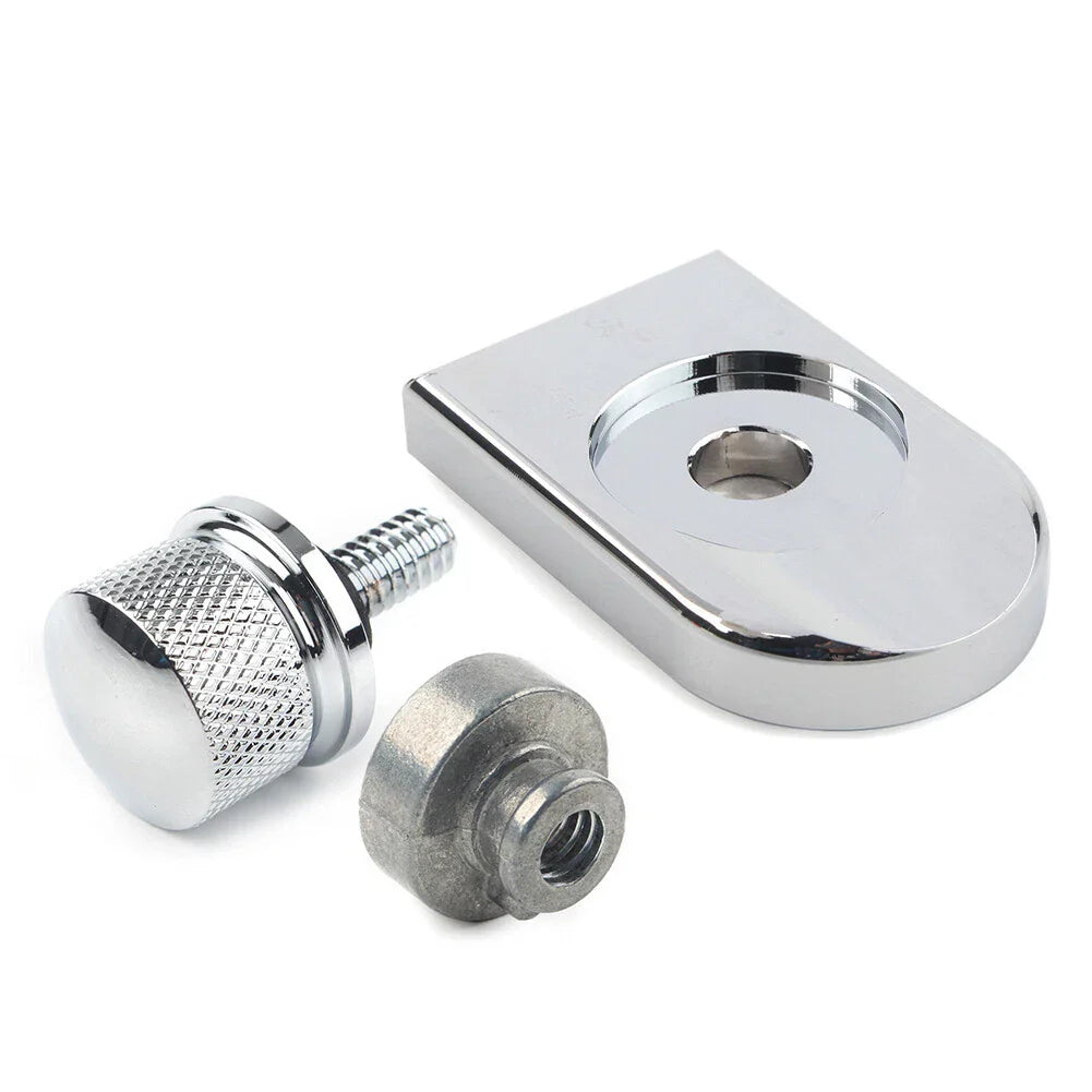 Rear Fender Seat Bolt Nut Cover Chrome for Harley XL Dyna Softail (1996-2023)
