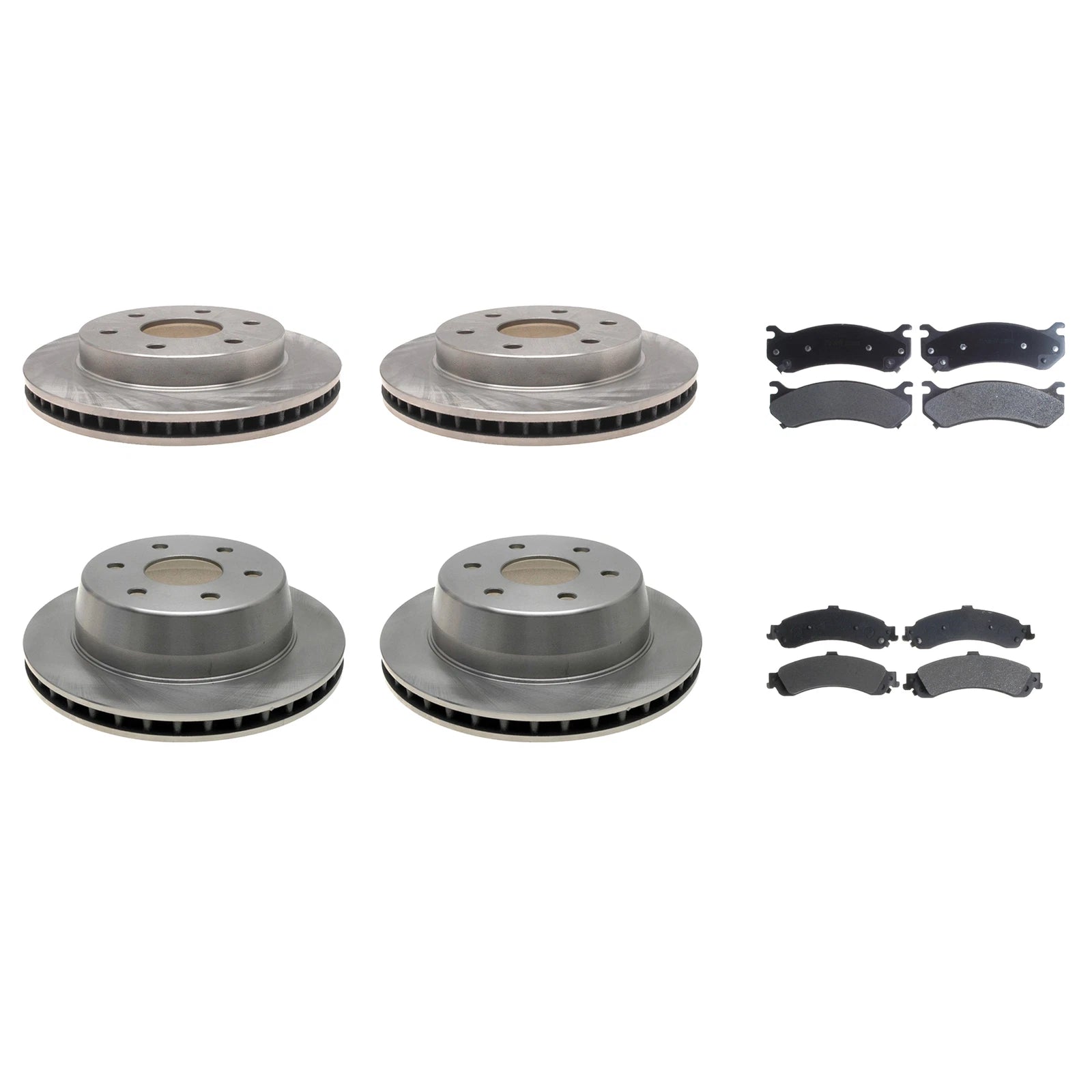 ACDelco Silver Brake Kit with Disc Rotors & Pads for Silverado (304mm/330mm)