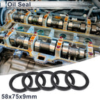 Set of 5 Oil Seal Rotary Shaft Seal NBR Rubber 58x75x9mm