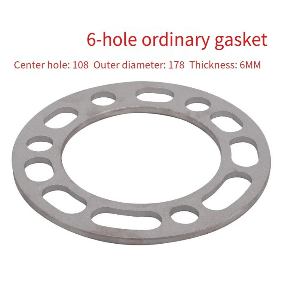 Set of 4 14 Inch 6mm Aluminum Alloy Wheel Spacers for Clearance Fix