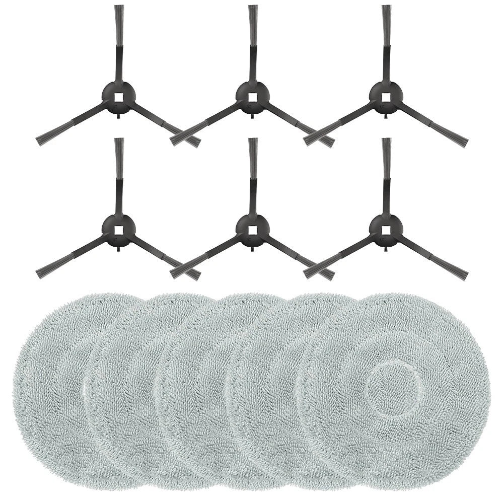Cleaning Kit Mop Cloths & Side Brushes for Trouver E30 (Aqua/RLE52SC)