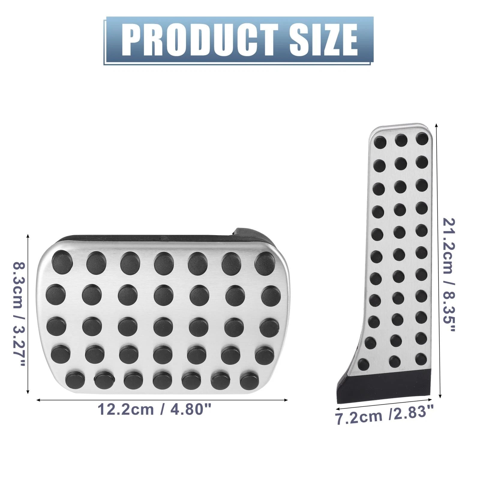 2pcs Gas Brake Pedal Pads Cover for Mercedes-Benz C E S GLC GLK SLK Class