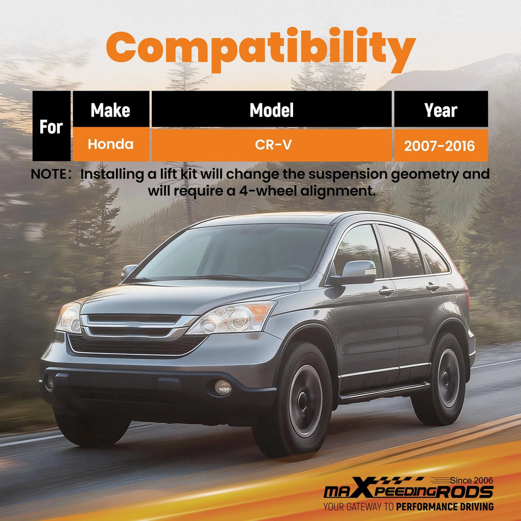 1.5" Leveling Kit with Camber Adjusters for Honda CR-V (2007–2016)