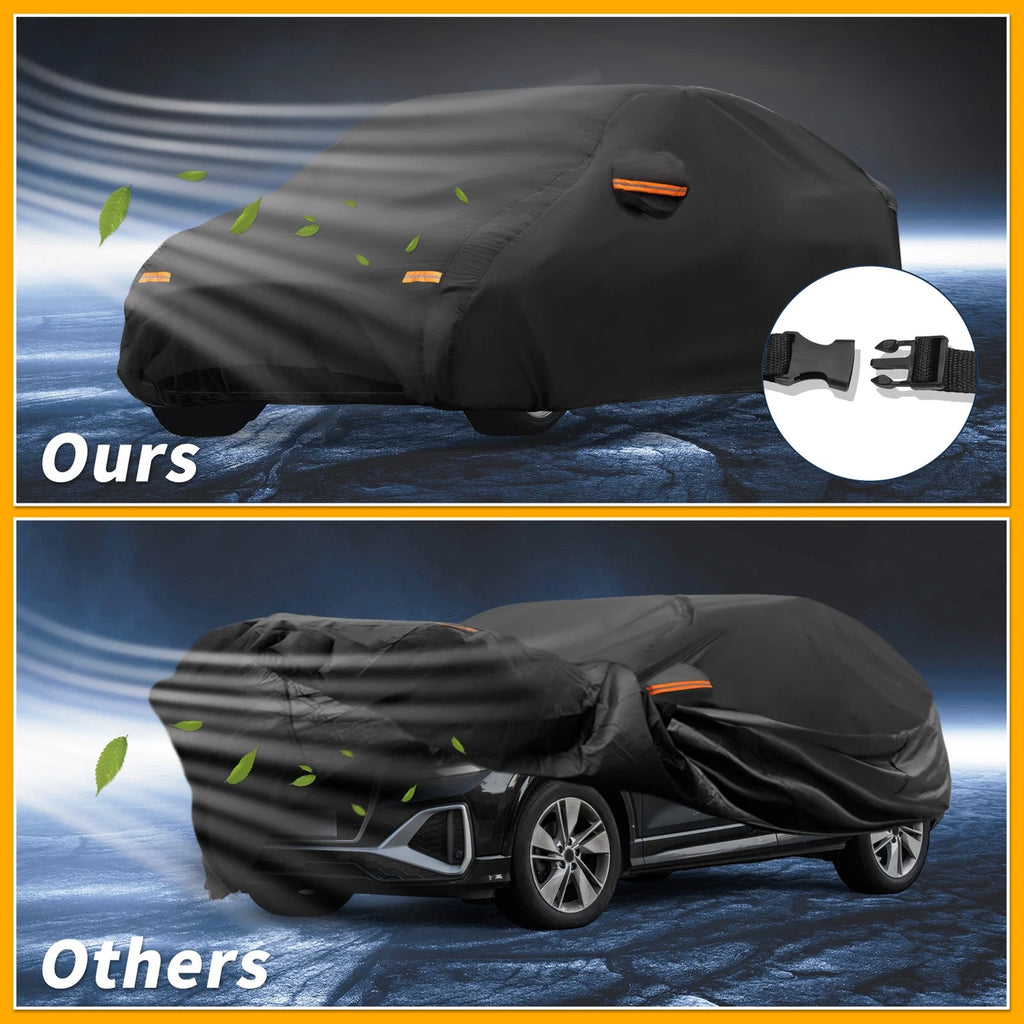 Car Cover Waterproof All Weather for Audi Q2 (2016–2023) 210D-PU Zippers