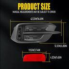 Rear Driver Side Bumper Reflector Bezel Trim for Honda Civic (2016–2021)