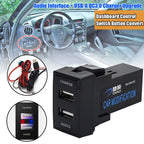 USB-A QC3.0 Charger Socket for Mazda 3 5 6 RX8 MX5 CX7 CX9 BT50 (2004–2023)