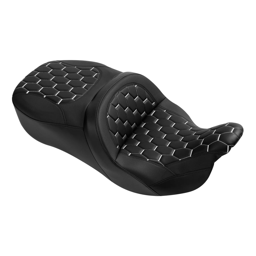 Seat for Harley Street Glide FLHX (2009–2023) - Black/White