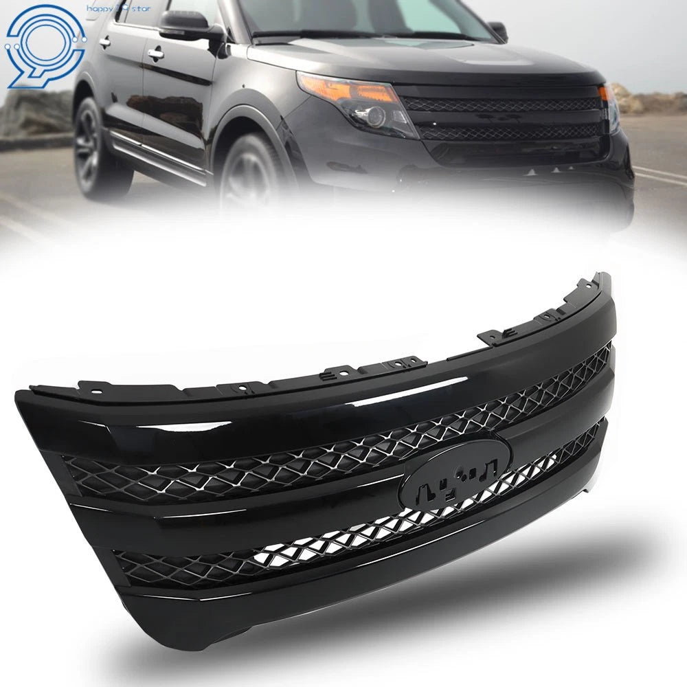 Front Grille Assembly for Ford Explorer (2011–2015) with Bracket Holder