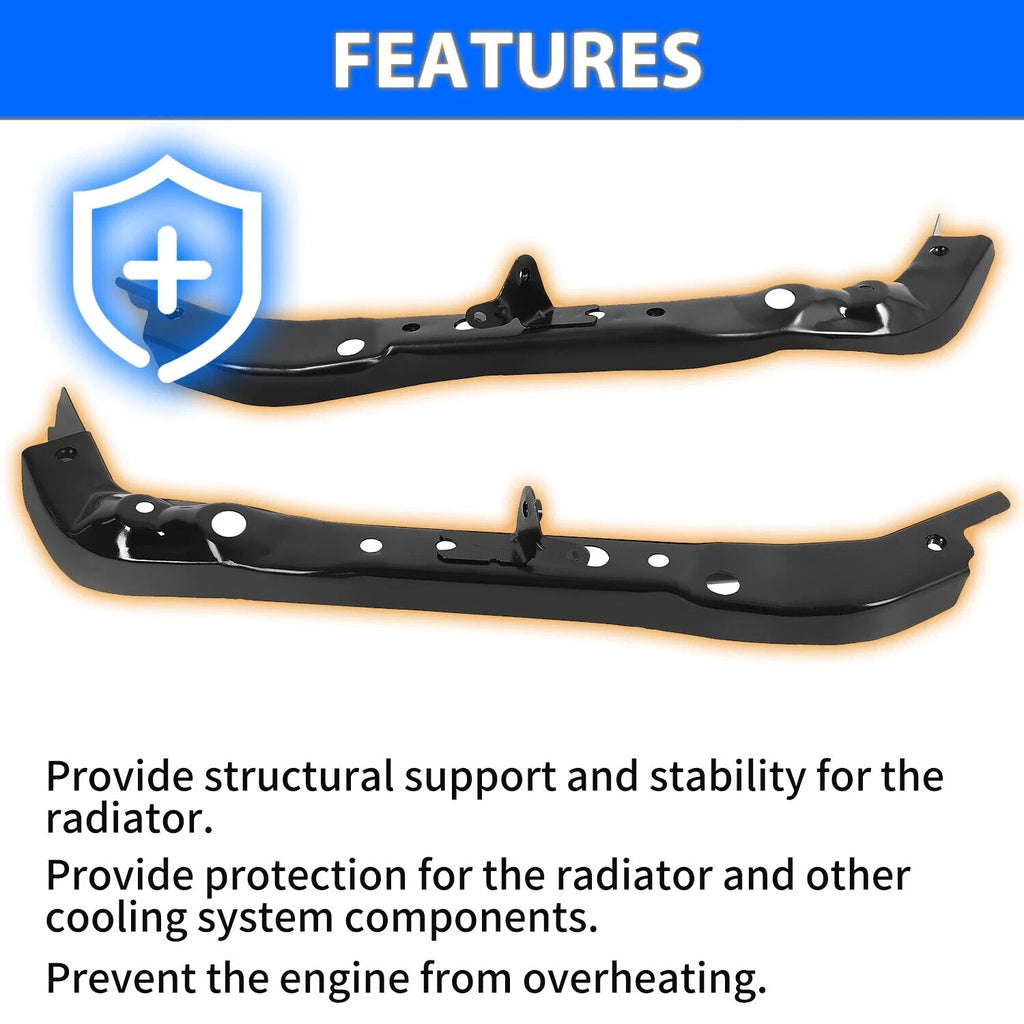 Pair Upper Radiator Core Support Bracket Assembly for Nissan Altima Maxima (2013–2023)