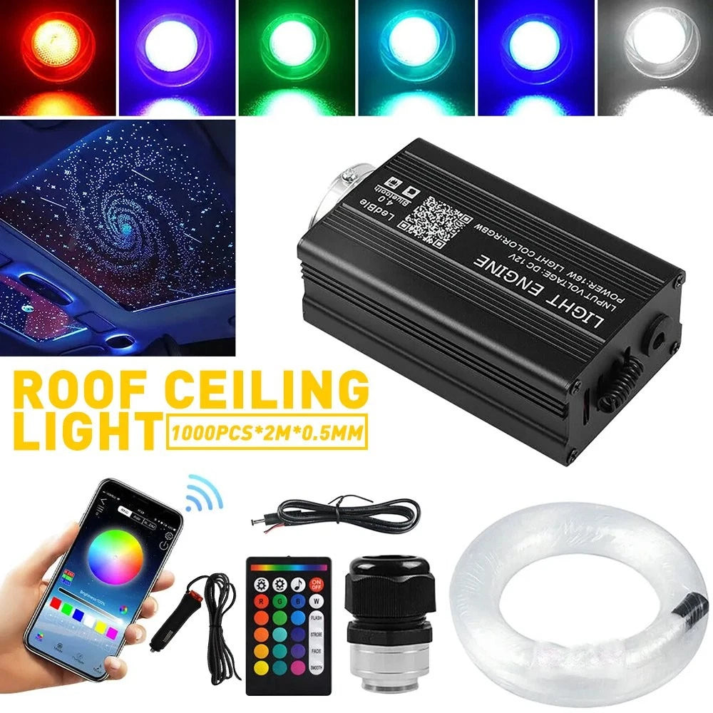 1000PC Fiber Optic Star Light Kit for Car Headliner (Home Use)