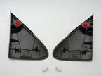 Door Mirror Extension Trim for 09-12 Toyota Corolla Sedan (2 x)