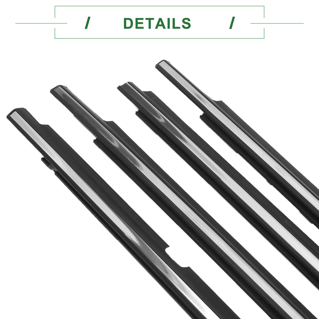 Set of 4 Weatherstrip Window Seal No.7571002110 for Toyota Corolla (2001–2008)