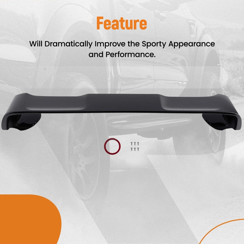 Black ABS Rear Trunk Spoiler for Mitsubishi Lancer EVO 10 (2008–2017)