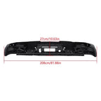 Steel Rear Bumper for GMC Silverado 2500 (2015–2019) with Sensor Hole Black