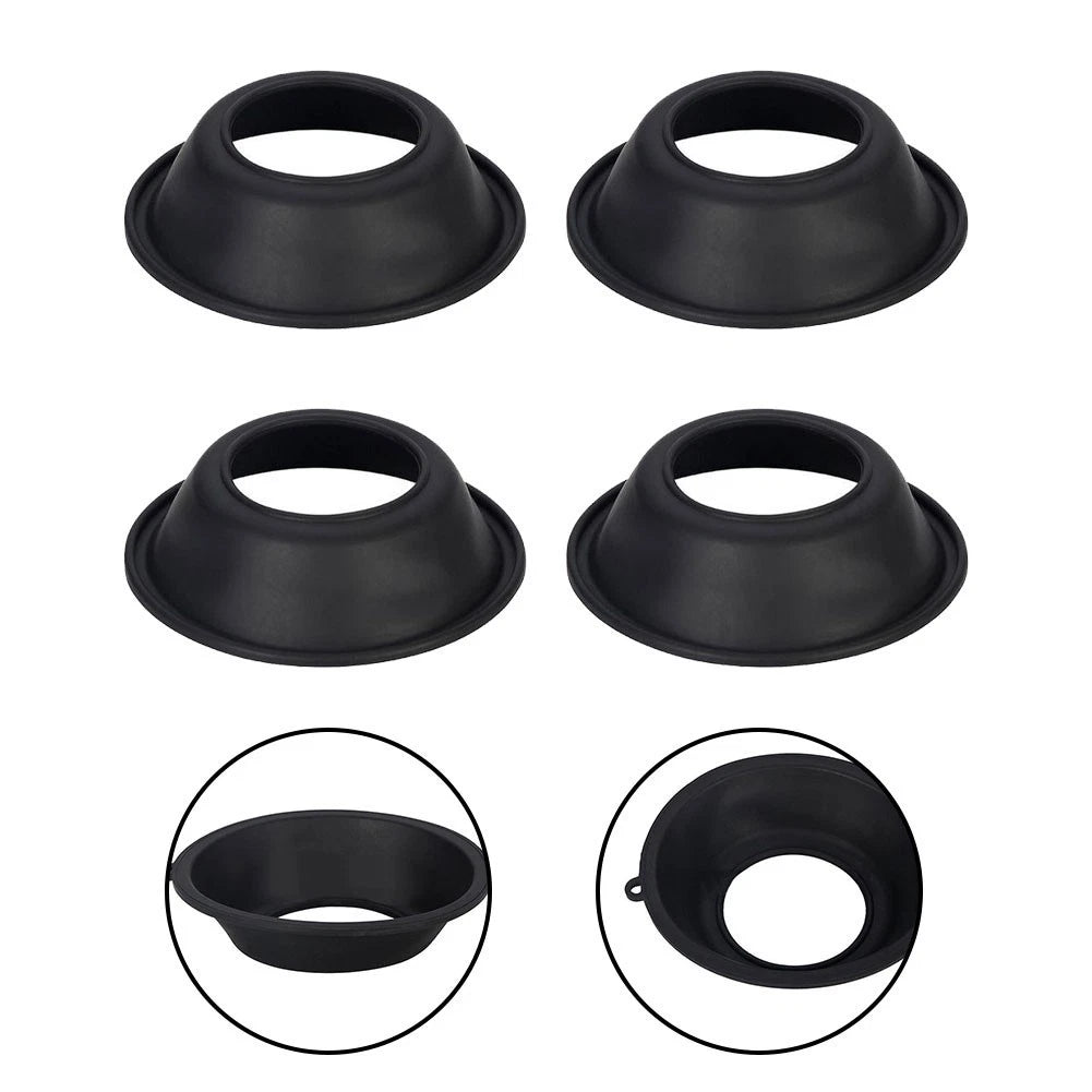 4X Carburetor Vacuum Diaphragm for Honda VF1100C Magna V65 (1983–1986) Black