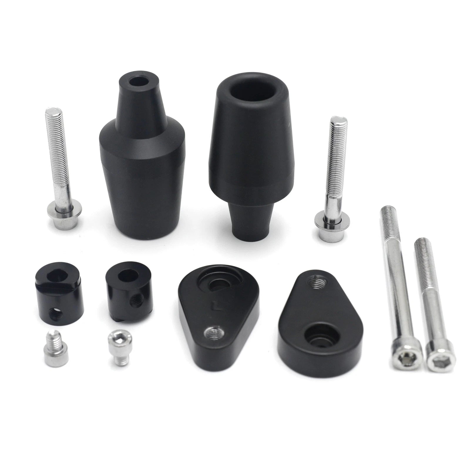 Black Motorcycle Frame Slider Crash Protector for Kawasaki Ninja 400 (2018–2025)