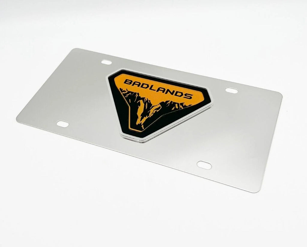 Chrome License Plate Frame Front for Ford Bronco Badlands (2021–2024)