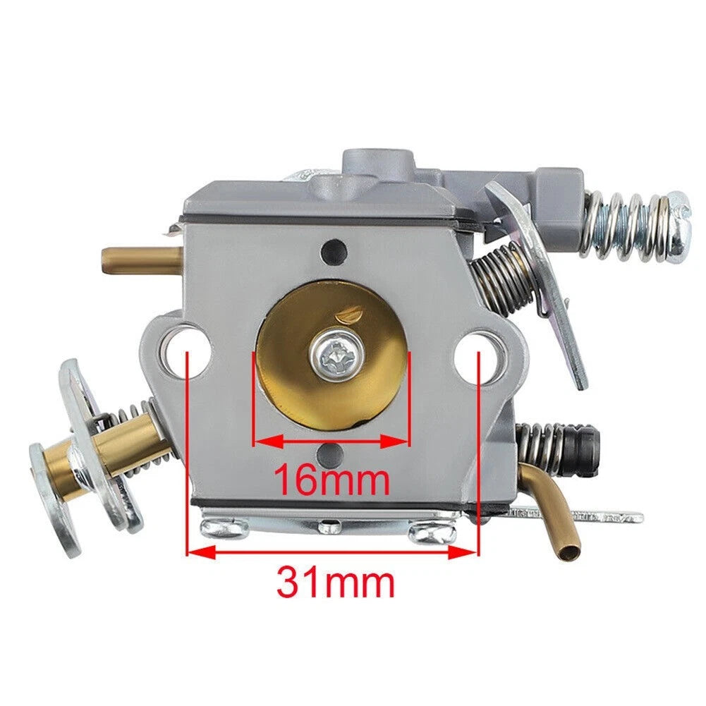 Carburetor with Air Fuel Filter Kit for Craftsman 18 42cc Chainsaw (545081885)