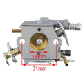 Carburetor with Air Fuel Filter Kit for Craftsman 18 42cc Chainsaw (545081885)