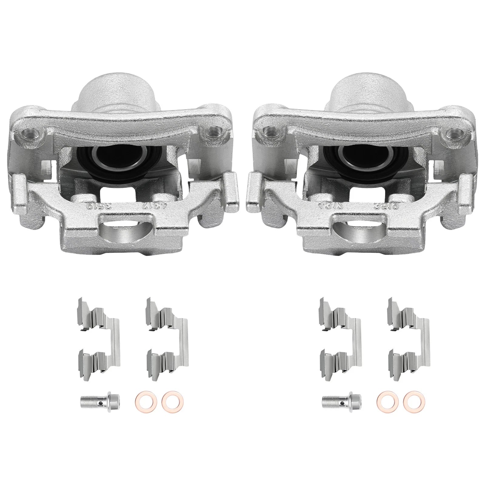 2x Rear Brake Calipers w/ Bracket for Infiniti G37 M37 M56 (2011–2013)