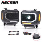 HECASA LED Headlights for GMC Sierra 1500 (2014–2018) / 2500HD 3500HD (2015–2019) #23130717