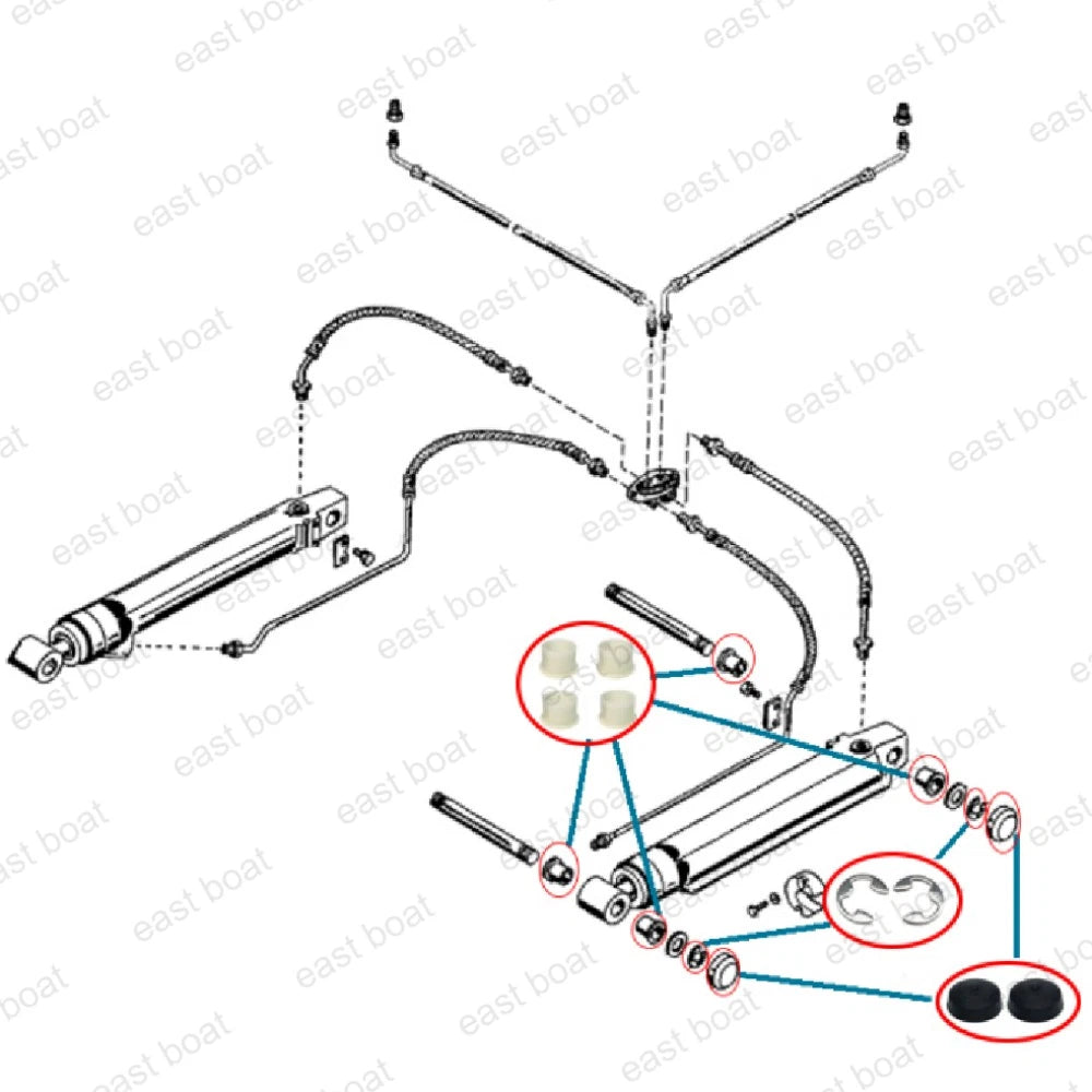 Power Trim Kit for Mercruiser Alpha One Gen II (23-815950-1, 53-815949)