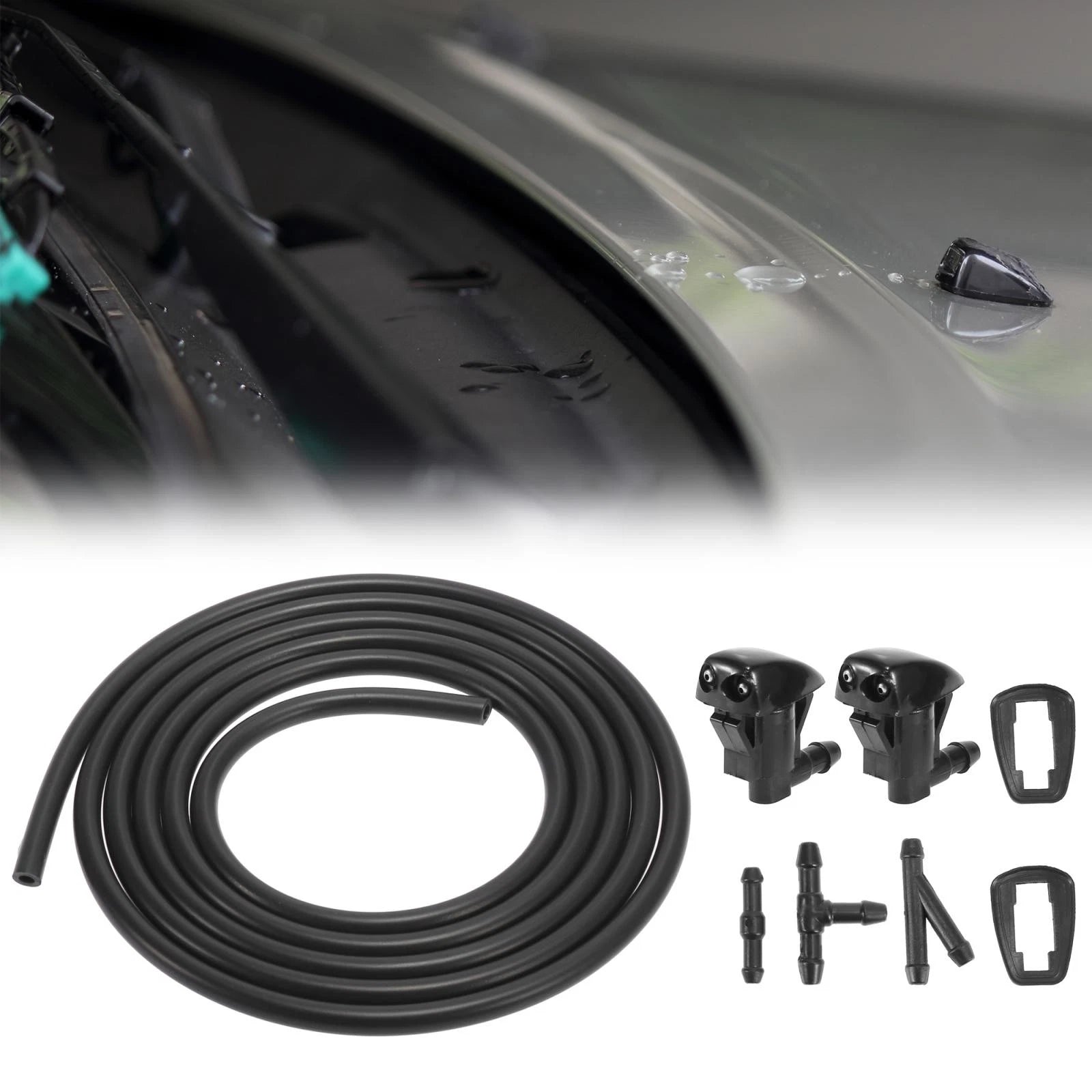 Front Windshield Washer Nozzles Kit 85381-44010 for Toyota Sienna Tacoma (2004–2010)