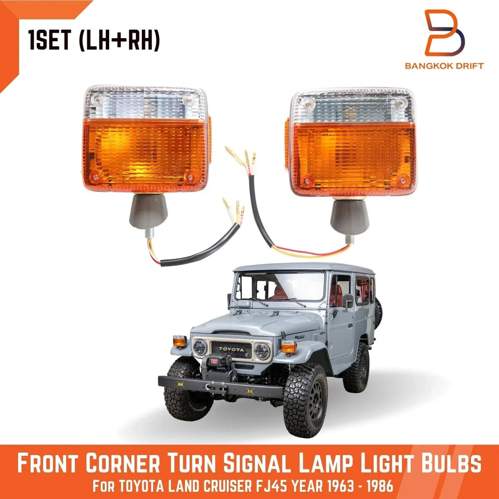Front Corner Turn Signal Lamp Light for Toyota Land Cruiser FJ45 BJ40 (60-84)