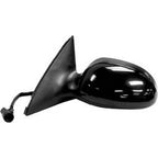 Replacement Driver Power Door Mirror w/Black Textured and Ready to Paint Covers