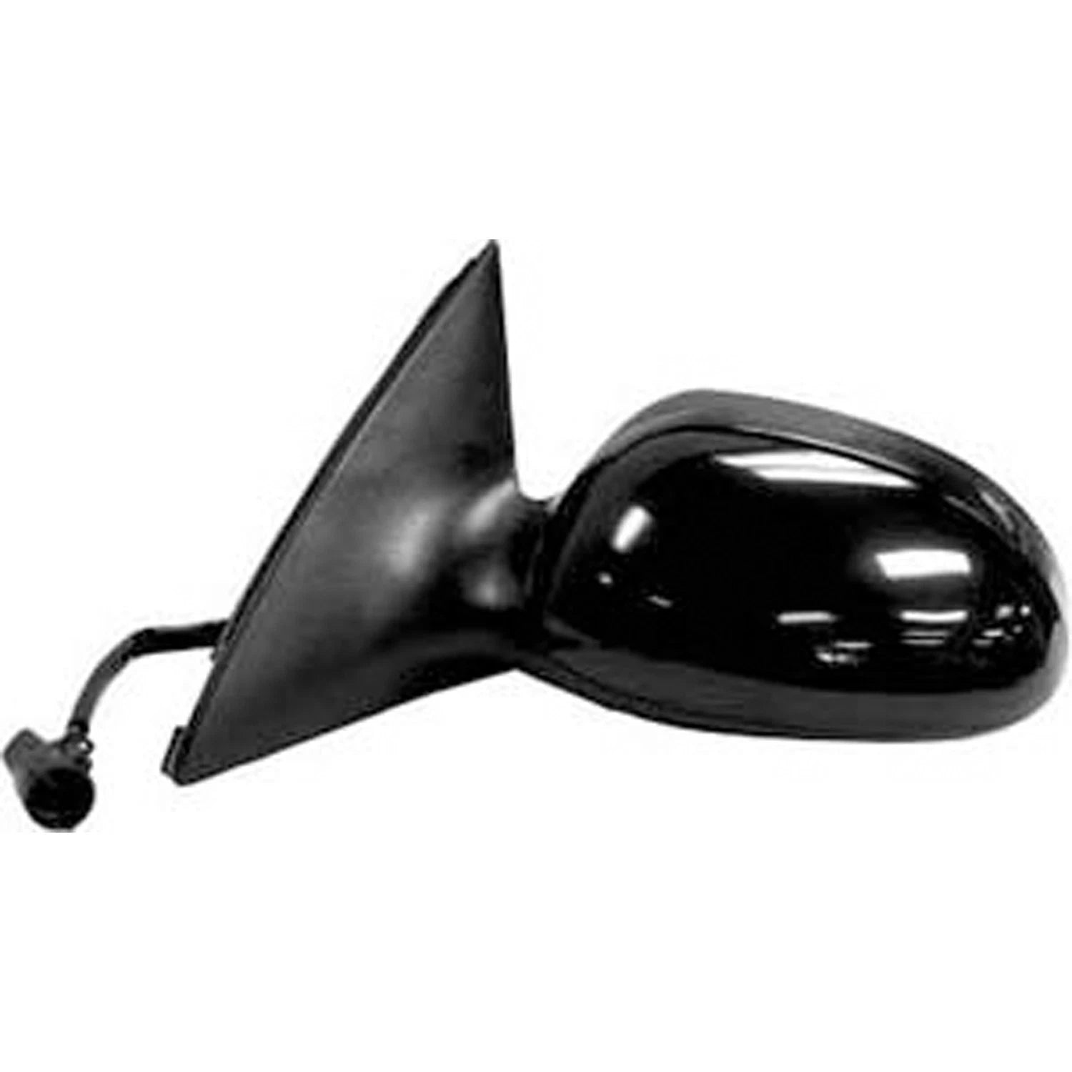 Replacement Driver Power Door Mirror w/Black Textured and Ready to Paint Covers