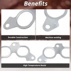 2X Exhaust Manifold Header Gasket for Toyota Celica (1985–1989) No.1717388361