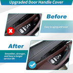 Door Pull Handle Cover for BMW X3 G01 X4 G02 (2019-2023) Carbon Fiber Black