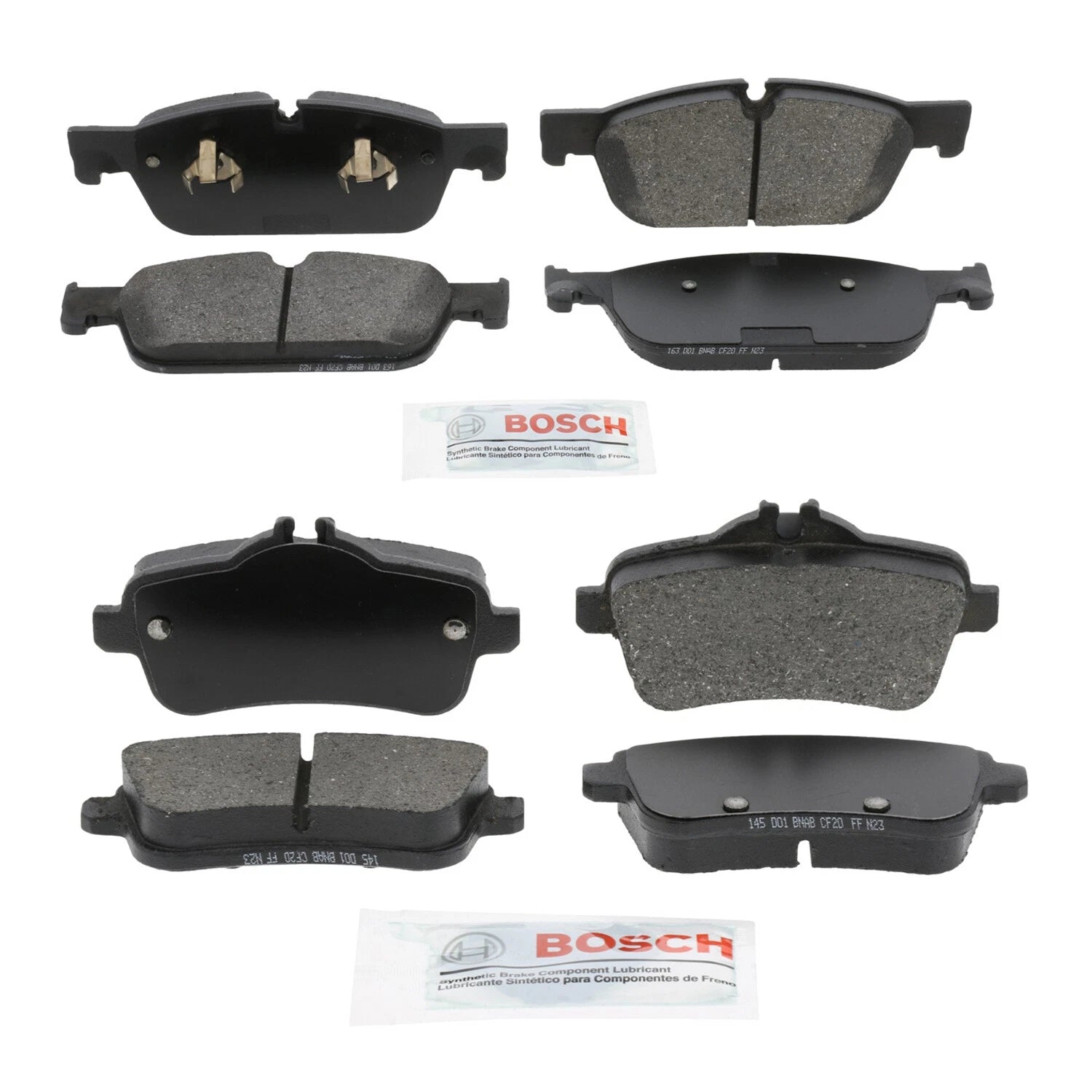 Bosch Blue Ceramic Disc Brake Pad Kit for X166 GL550 GLE550e GLS550 (2013–2019)