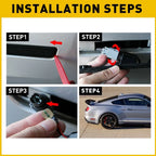 Smoke Lens LED Red Rear Side Marker Lamps for Mustang (2015–2023)
