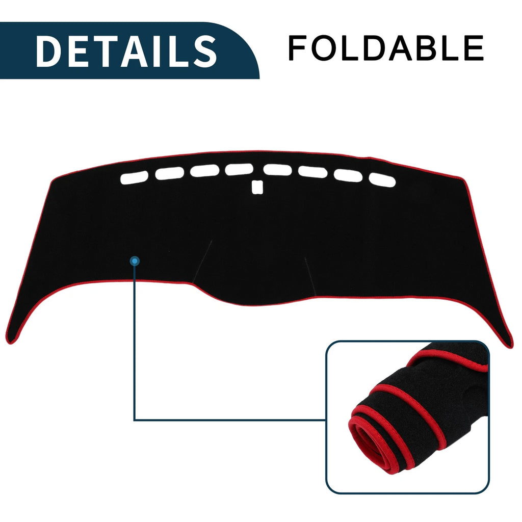 Dashboard Cover Mat for Honda Odyssey RB1 RB2 (2005–2010) Black Red