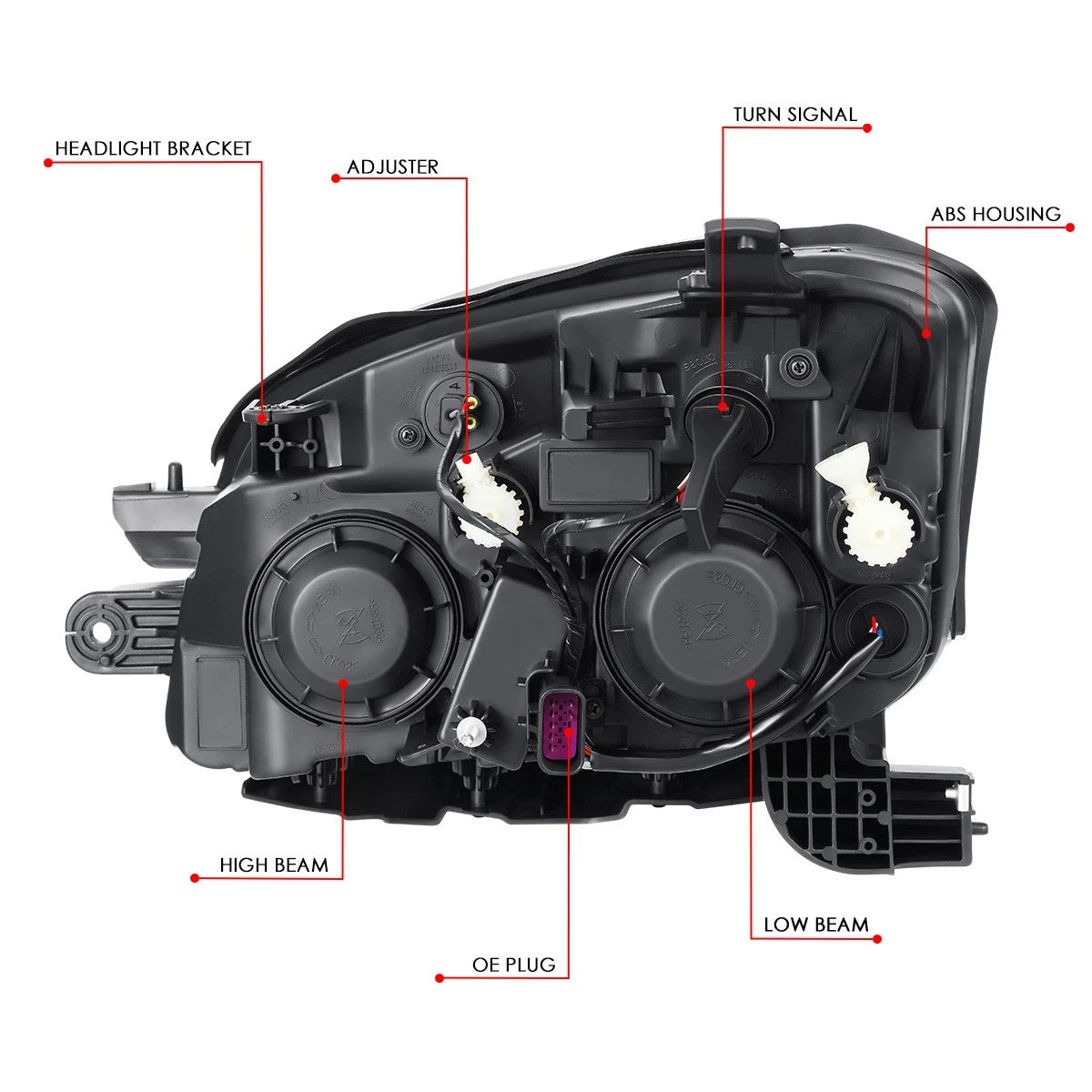 Right Passenger Headlight Assembly for Chevy Trax (2015–2016)