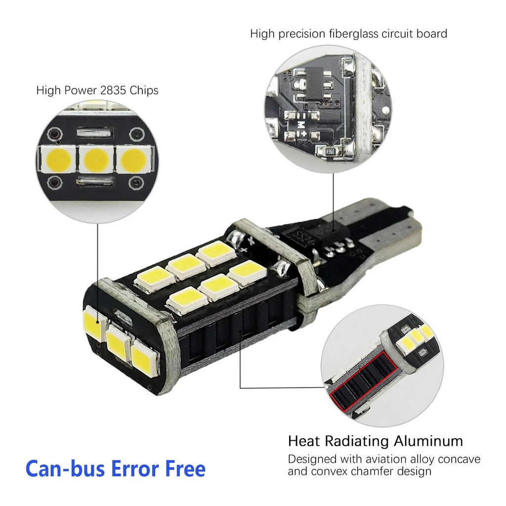 T15 LED Reverse Backup Light Bulbs for GMC Ford Chevy (YYYY–YYYY)