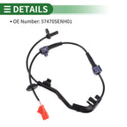 ABS Wheel Speed Sensor No. 57470SENH01 for Honda Fit Saloon (2003–2006)